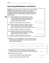 Connecting Multiplication and Division (Gr. 3)